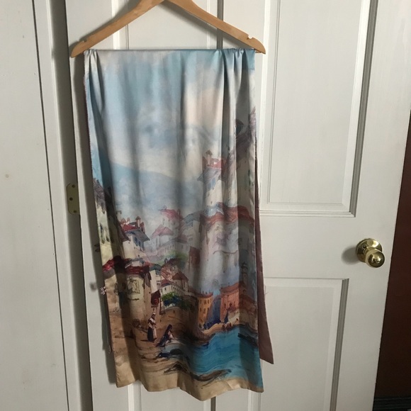 Traditional Vietnamese Silk Scarf - Picture 1 of 6